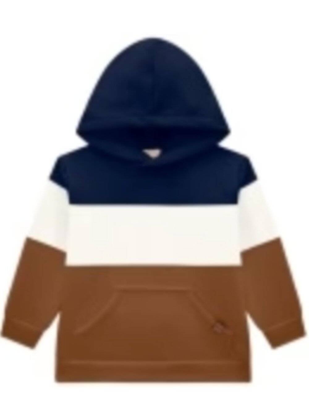 Milon - Navy, White & Brown Stripe Hoodie